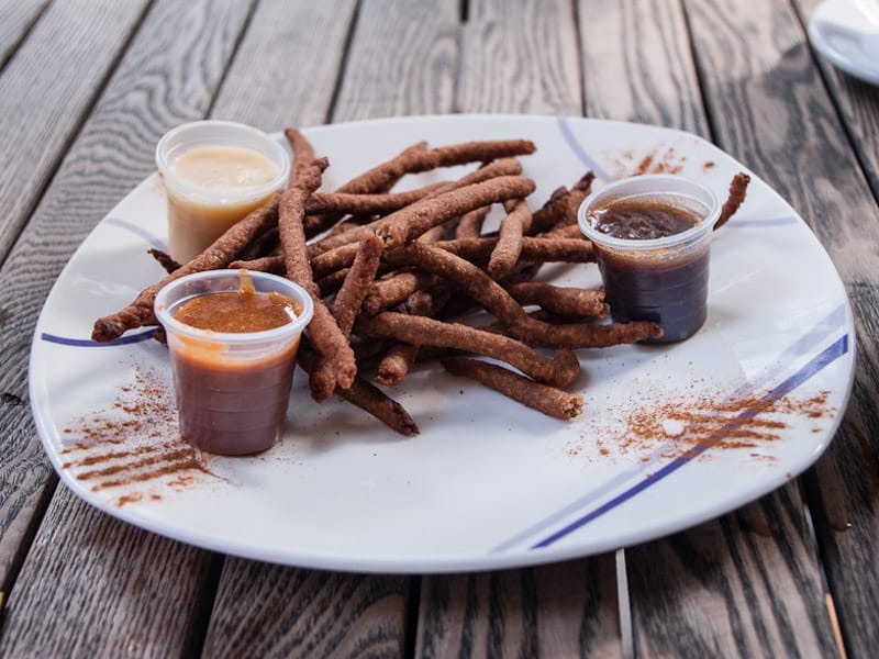 Churros at Comichurros & Empanadas, photo by Ben Herrera