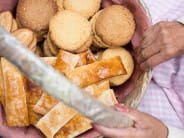 If you see someone with a basket, look to see what they are selling. This lady in Coyoacán had homemade cookies which went perfectly with a cup of cafe de olla (sweetened, spiced coffee).