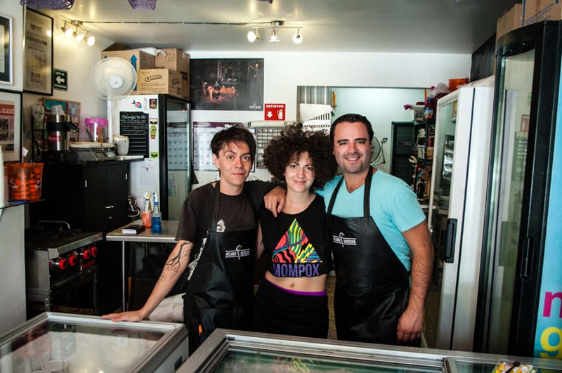 The Helado Oscuro crew, photo by Ben Herrera