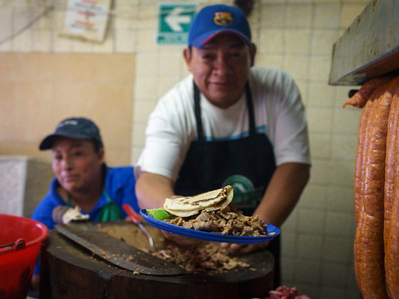 Los Parados de Don Pepe's beef taco, photo by PJ Rountree
