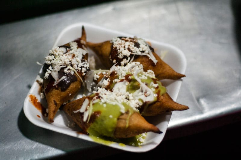 Oaxacan molotes, photo by Ben Herrera
