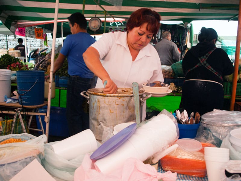 Señora Ema’s stand, photo by Ben Herrera
