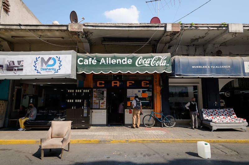 Outside Cafe Allende, photo by PJ Rountree