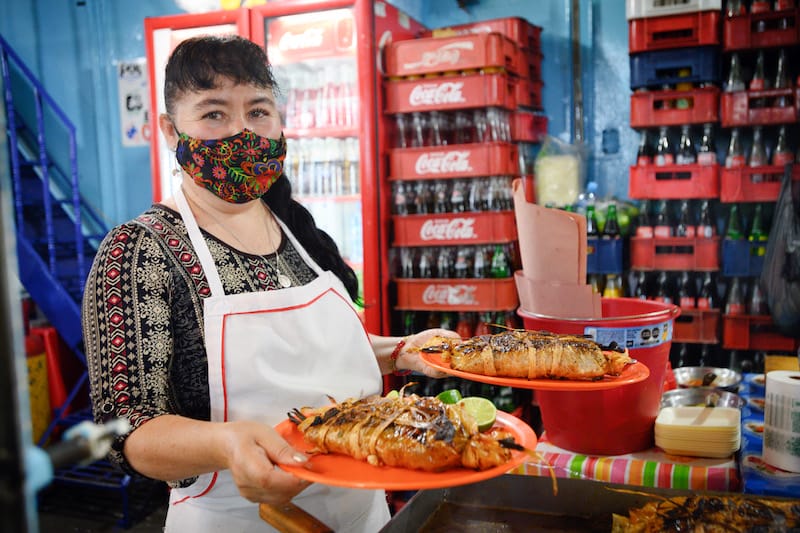 Rosa currently runs Quesadillas La Chaparrita, which was started by her mother-in-law, Doña Juanita, photo by PJ Rountree