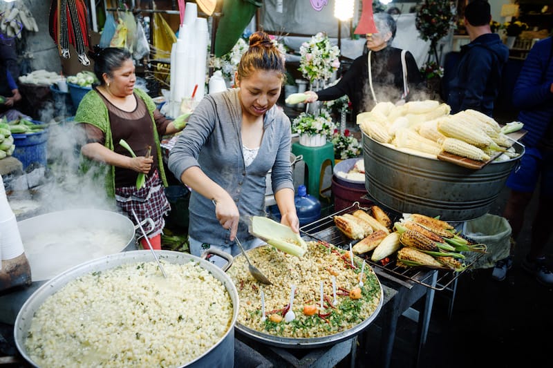 Mexico City's markets have some of the tastiest food in the city, photo by PJ Rountree