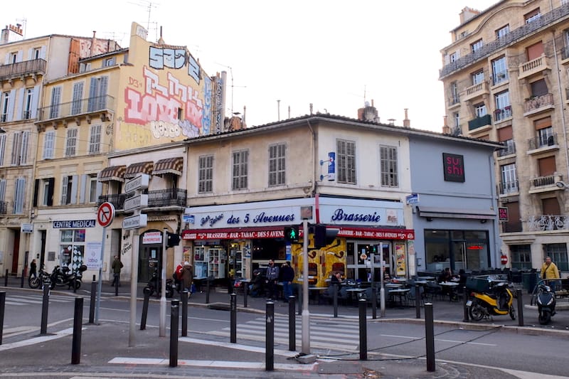 Marseille's Cinq-Avenues neighborhood, photo by Alexis Steinman