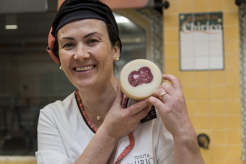 The emigrant’s caciocavallo at Caseificio Chirico, photo by Marco Ciullo