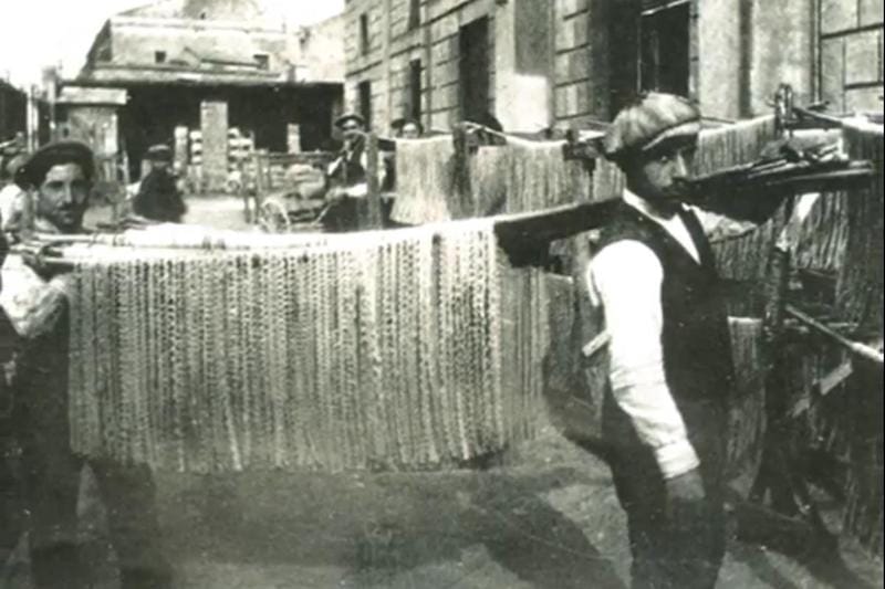 The aizacanne, or pasta drier, photo courtesy of Consorzio Gragnano