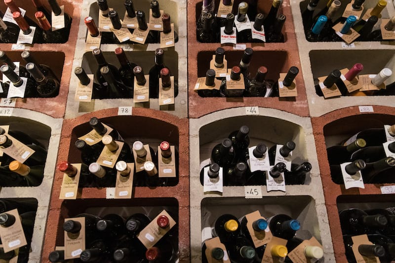The wine selection at Drugstore Napoli, photo by Gianni Cipriano and Sara Smarrazzo wine drugstore napoli