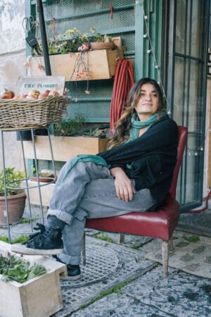 Stefania, owner of the Florist Bar in Naples, photo by Gianni Cipriano and Sara Smarrazzo