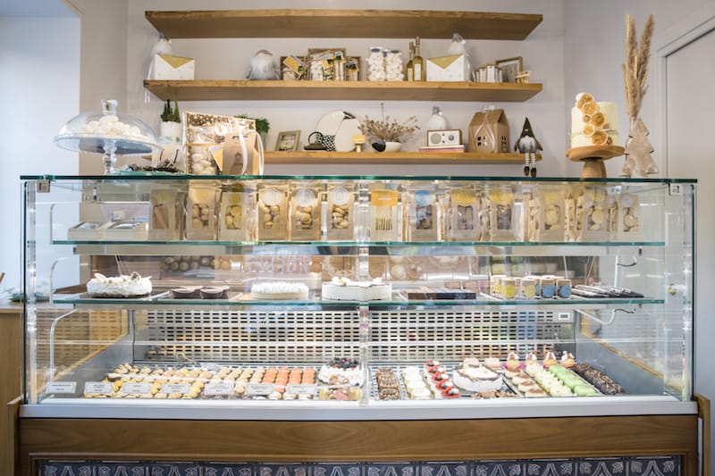 The immaculate pastry counter at Mon Sciù in Naples, photo by Gianni Cipriano and Sara Smarrazzo