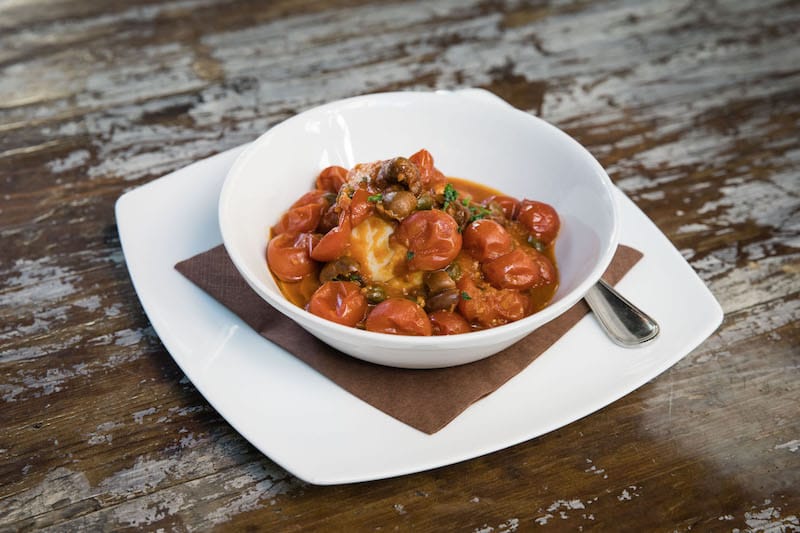 Baccalà alla puttanesca at NAM 43, photo by Gianni Cipriano and Sara Smarrazzo
