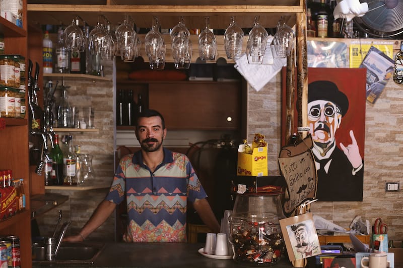 Francesco Sepe at his shop in La Sanita, photo by Giuseppe di Vaio