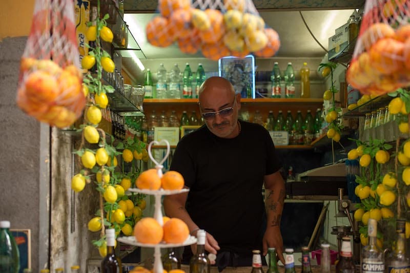 Donna Giulia’s son Ciro now runs her kiosk on Via Tribunali, photo by Claudio Menna