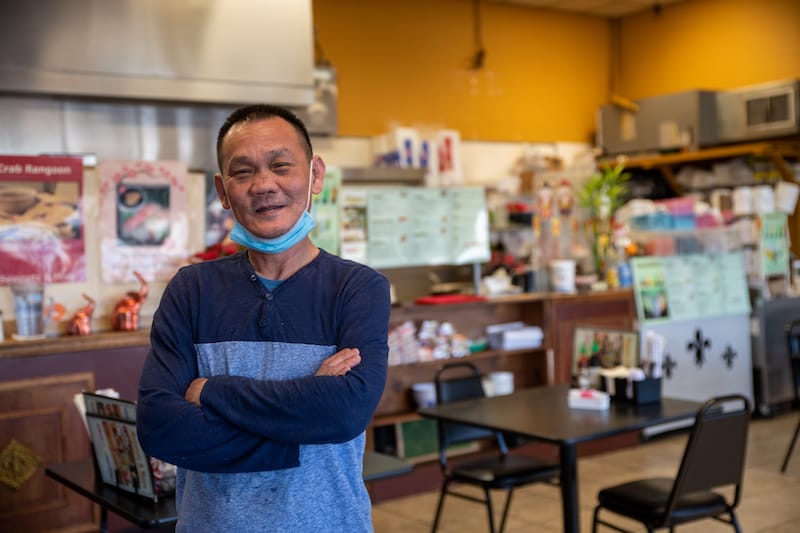 Hieu-Ta, co-owner of Beignets & More, photo by James Cullen