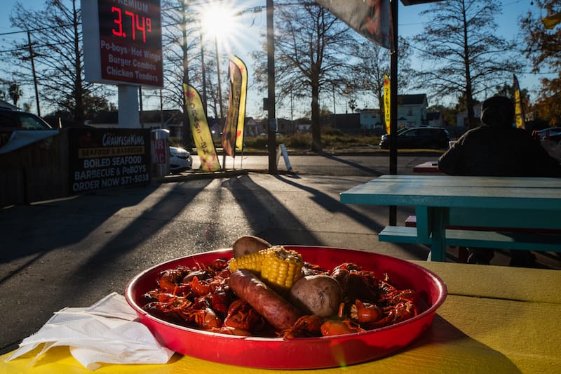 A serving of the crawfish boil, photo by James Cullen