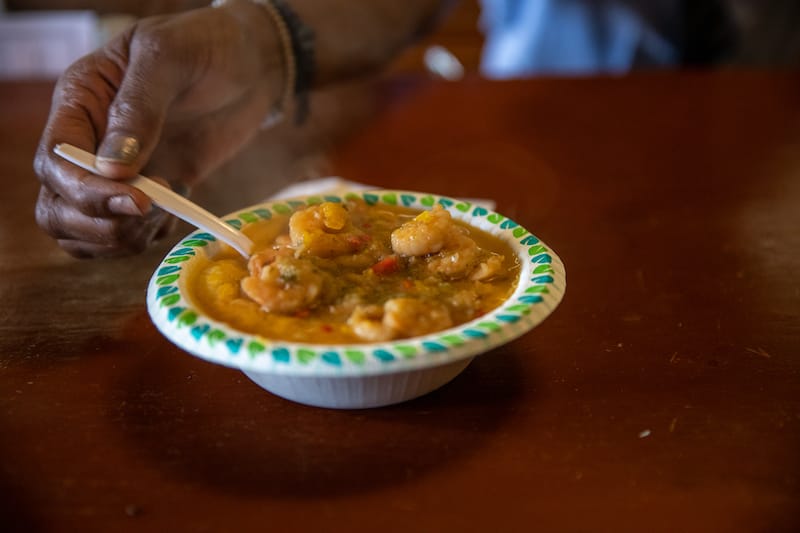 Shrimp and grits at 2NP, photo by James Cullen