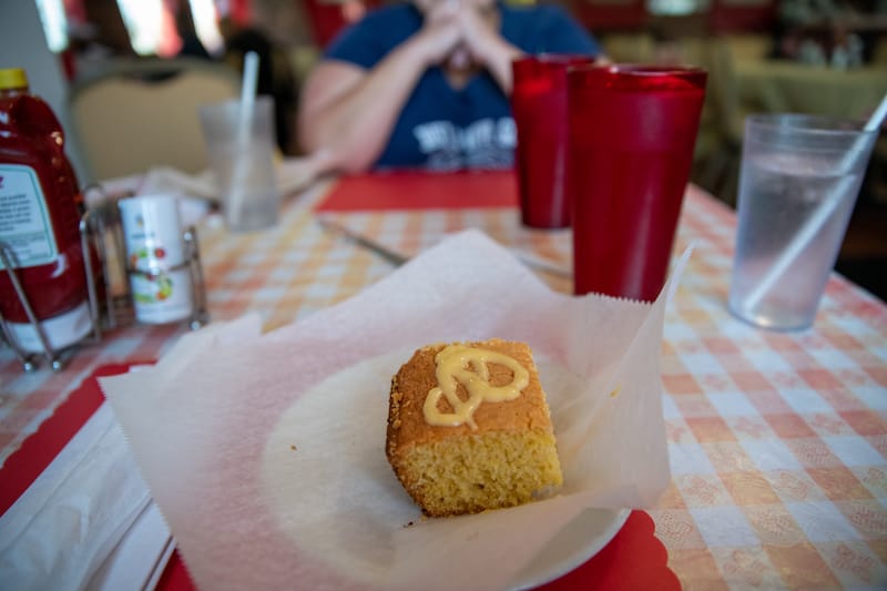 Fresh homemade cornbread, photo by James Cullen
