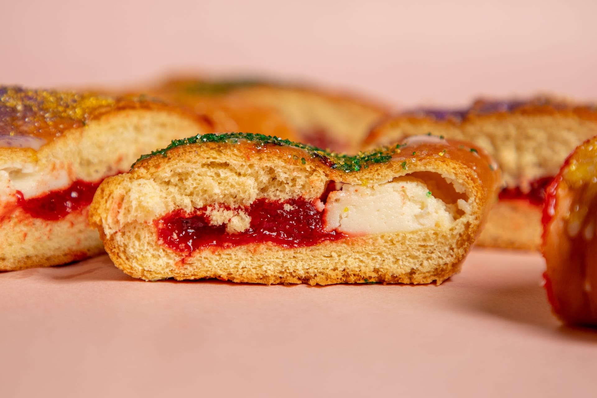Guava and cream cheese king cake