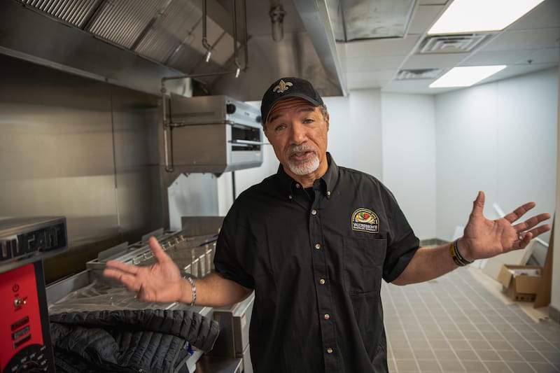 Inside Vaucresson’s new kitchen, photo by James S Cullen