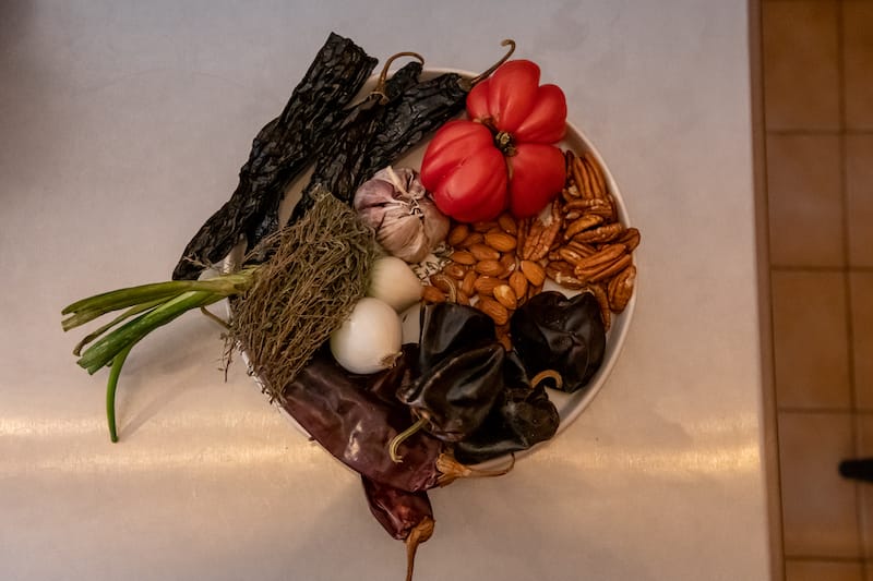 Ingredients for mole, photo by Jalil Olmedo
