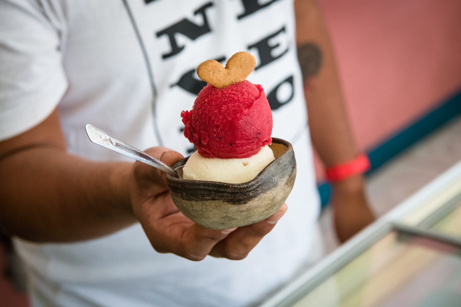 man with ice cream