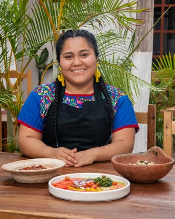 Thalía Barrios Garcia owner and head cook of Levadura de Olla, photo by Jalil Olmedo