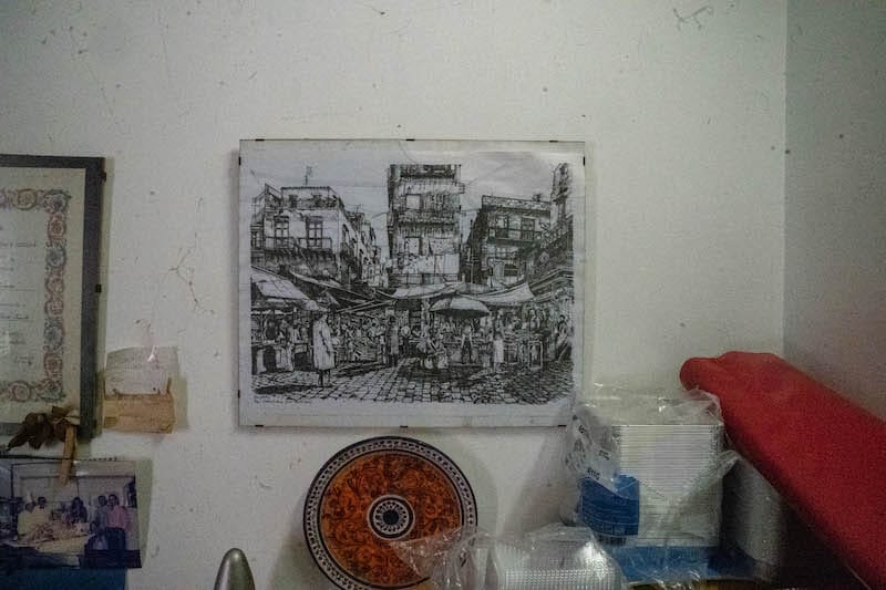 Illustration of Palermo’s Vucciria market, photo by Francesco Cipriano