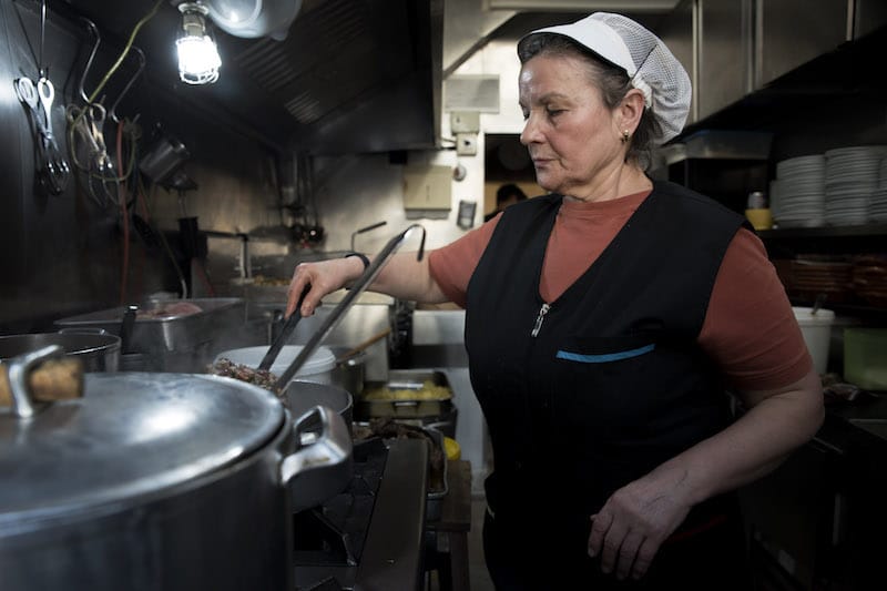 Herminia Mimoso, the heart and soul of Taberna Santo António, a downhome spot in Porto, photo by Ricardo Castelo