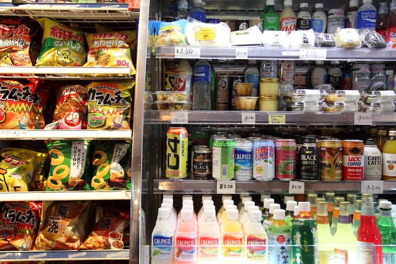Japanese snacks, 969 NYC Coffee, Jackson Heights, Queens, photo by Dave Cook