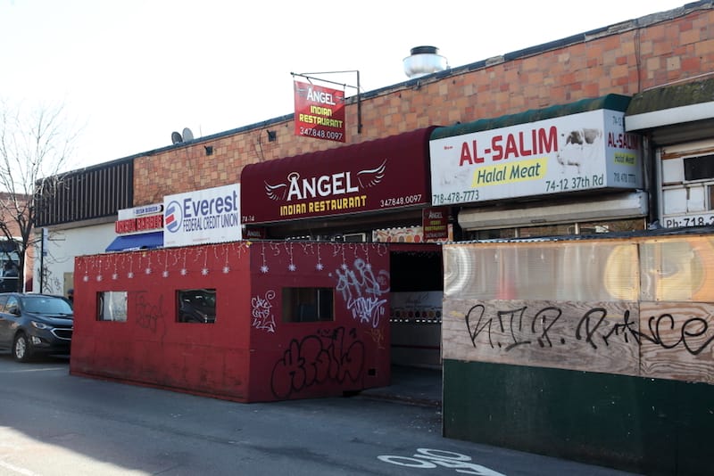 Angel Indian Restaurant in Jackson Heights, Queens, photo by Dave Cook