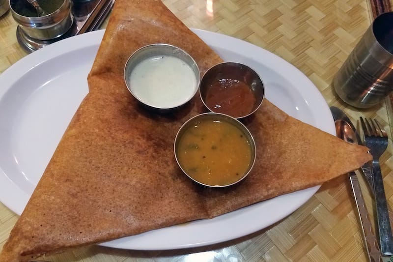 The Pondicherry dosa at Samudra, photo by Esneider Arevalo