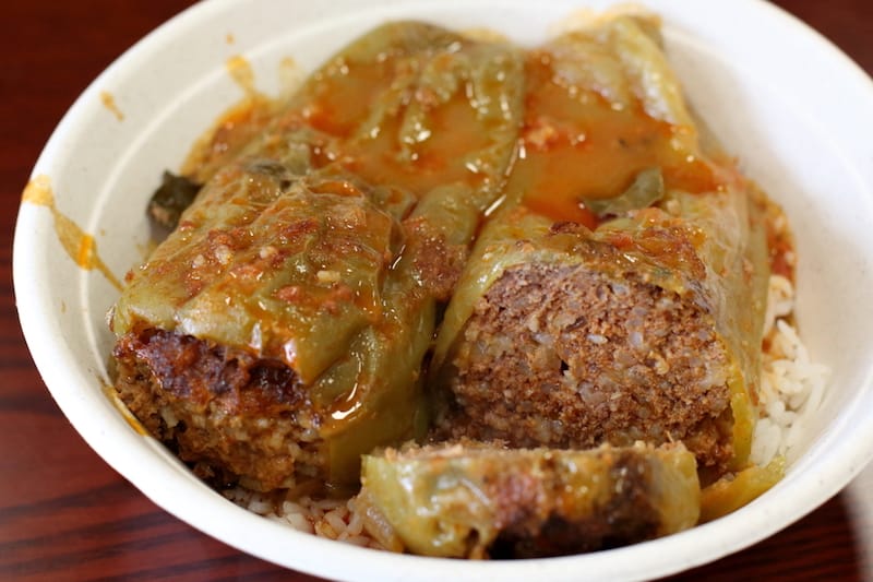 Beef-Stuffed Peppers at Teta’s Kitchen, photo by Dave Cook