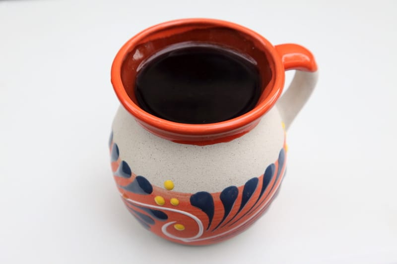 Café de olla at Chalupas Poblanas El Tlecuile, photo by Dave Cook
