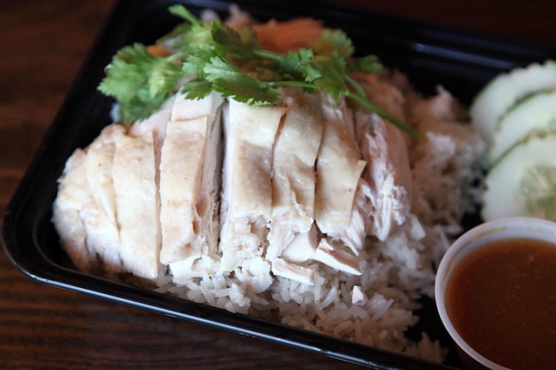 Khao man gai, photo by Dave Cook