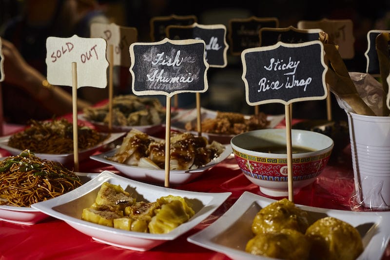A vendor's stall at the Queens Night Market, photo by John Taggart