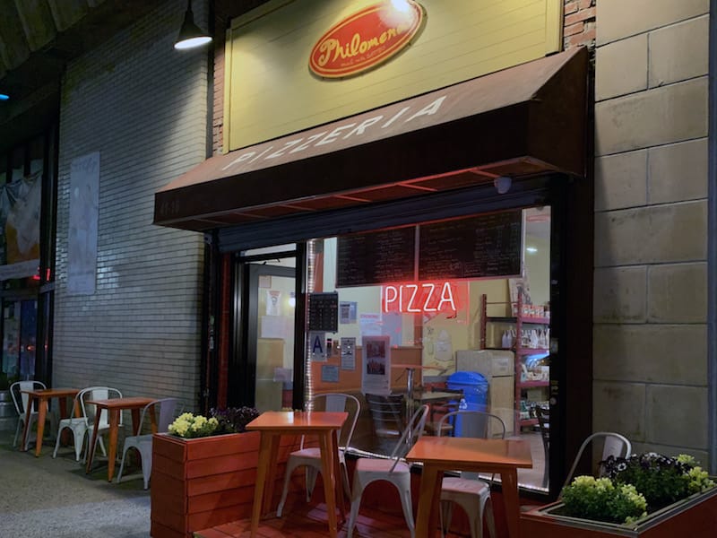 the exterior of philomena's in queens