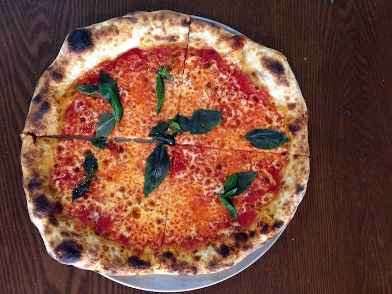 The Neapolitan-style pizza at Philomena’s in Sunnyside, Queens, photo by Alison Aguiar pizza at philomena's queens