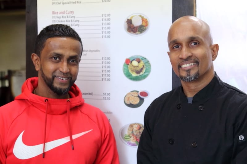 Suchira Wijayarathne and Rasika Wetthasinghe at Queens Lanka, photo by Dave Cook