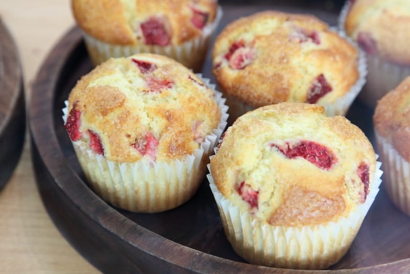 Strawberry muffins, Rockaway Beach Bakery, Rockaway Beach, photo by Dave Cook