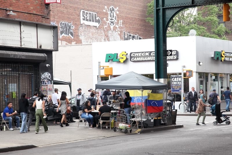 Venezuelan food stand