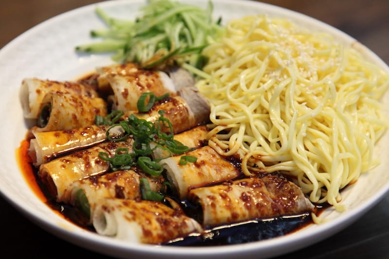 Pork belly in garlic sauce at Alley 41, photo by Dave Cook u.s. open food guide