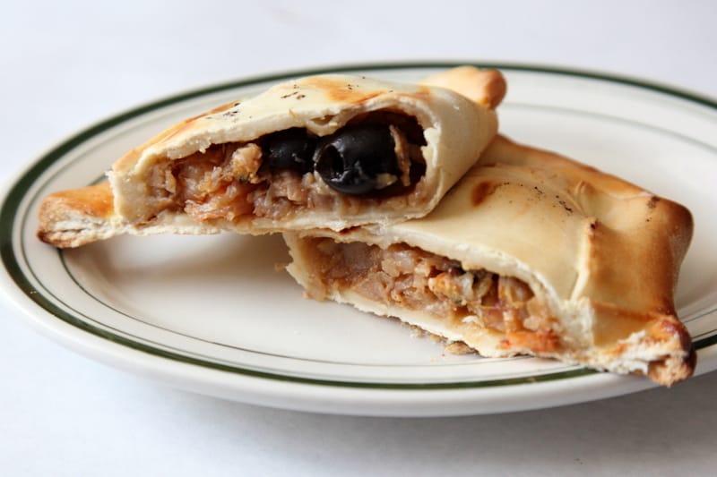 Empanada de mariscos at La Roja de Todos, photo by Dave Cook u.s. open food guide