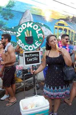 Eating sacolé popsicles at Carnival, photo by Taylor Barnes 