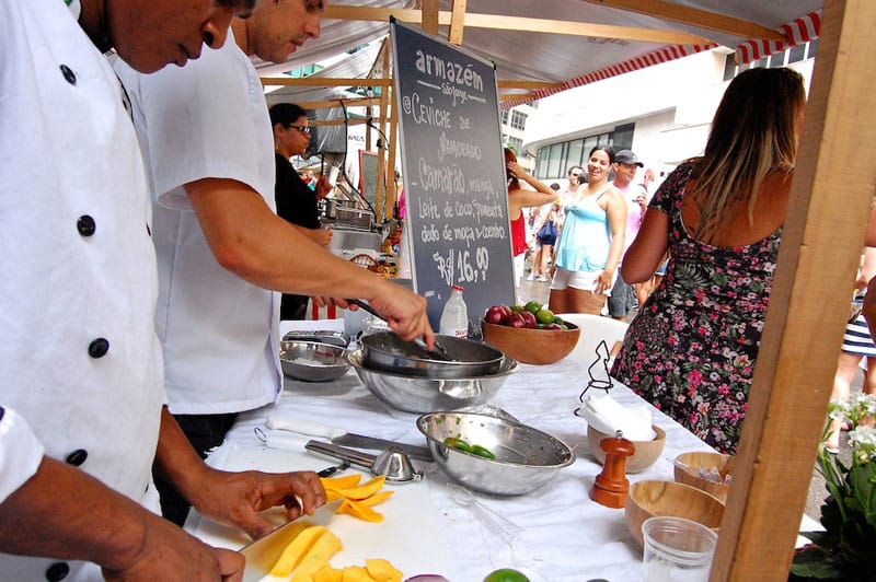 Armazém São Jorge's stand, photo by Catherine Osborn