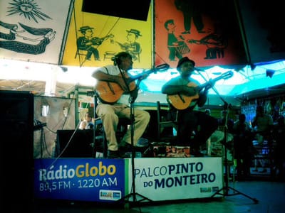 Musicians at Feira de São Cristóvão, photo by Yigal Schleifer