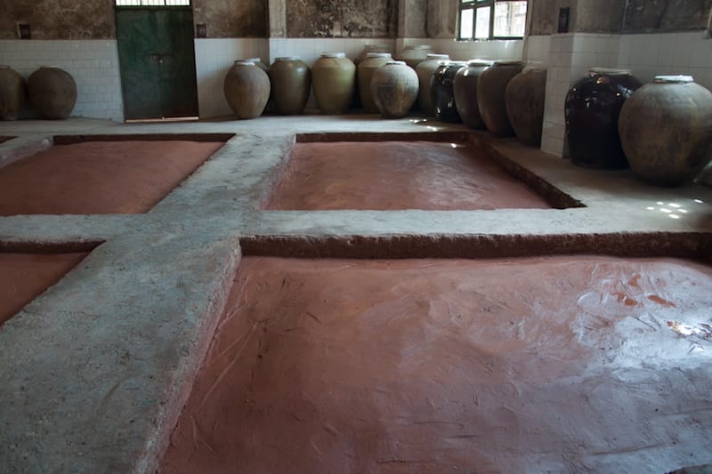 Baijiu stone pits, photo courtesy of Derek Sandhaus