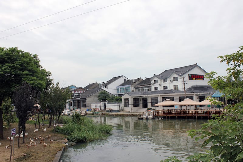 Lotus Island on Yangcheng Lake, a hairy crab mecca, photo by Jamie Barys