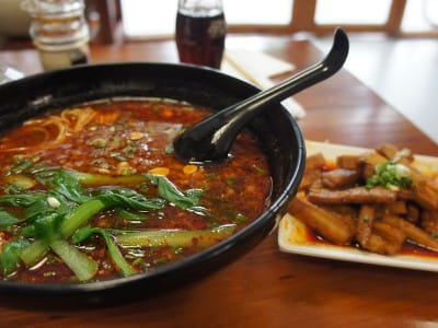 Xiaochu Mian's spicy noodle soup, photo by UnTour Shanghai