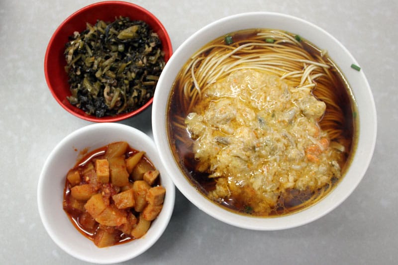 One of the many seafood noodle dishes at A Niang Mian, photo by Kyle Long best noodles former french concession